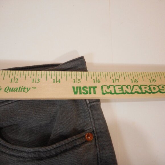 Levi's Ankle Wedgie Straight Jeans Faded Black Denim High Rise Womens Size 31x27 - Picture 5 of 11